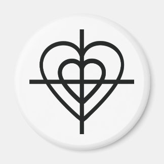Imán cruces de corazón
