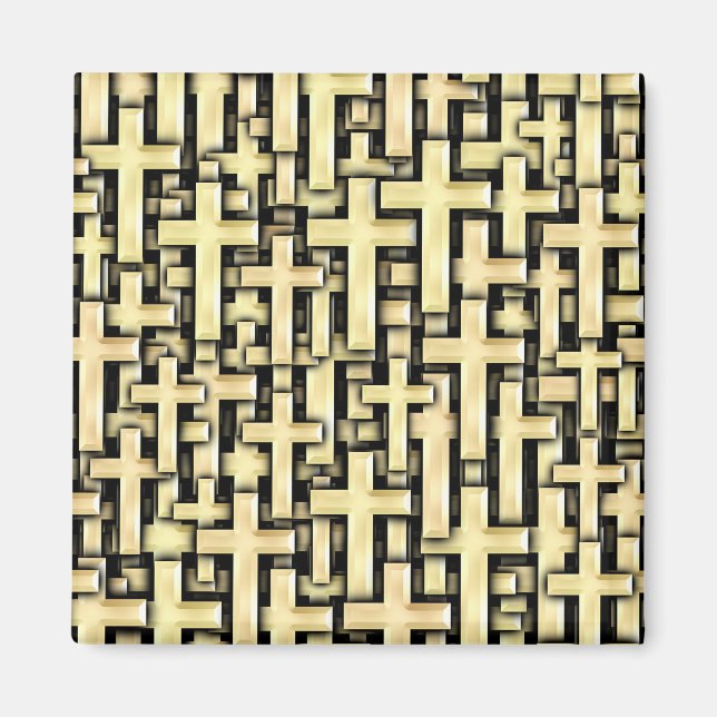 Imán Cruces dorados (Frente)