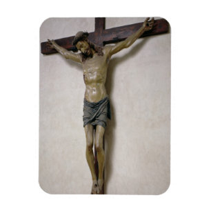 Imán Crucifijo (madera policromada)