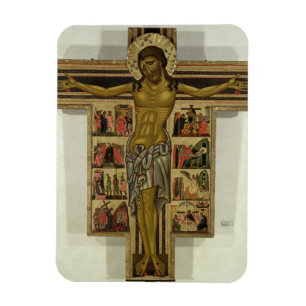 Imán Crucifixión con las historias de la pasión,