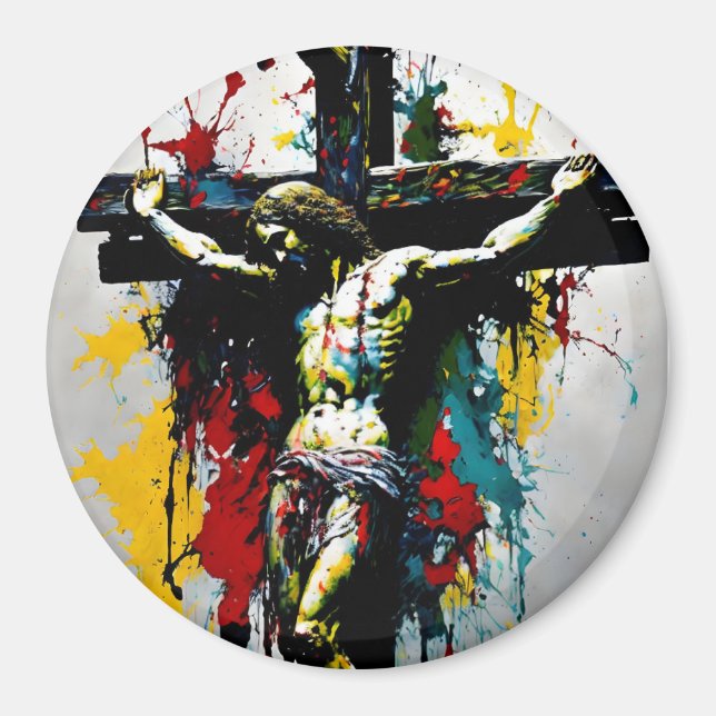 Imán Crucifixión de Jesucristo (Frente)