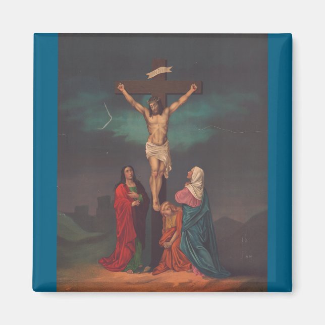 Imán Crucifixión de Jesucristo (Frente)