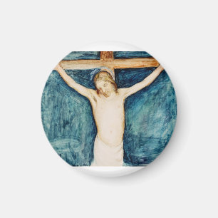 Imán Crucifixión del retablo en la iglesia