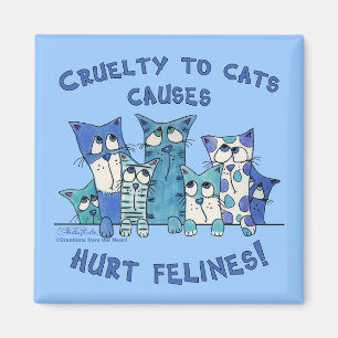 Imán Crueldad de los felinos con heridas