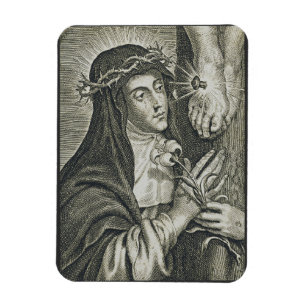 Imán Cruikifixión de Santa Catalina de Siena Arte Noir 