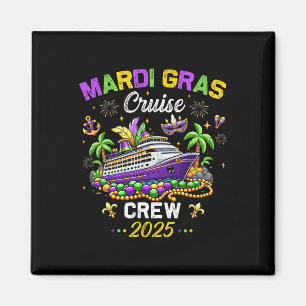 Imán Cruise Mardi Gras 2025 Vintage Family Matching Tri