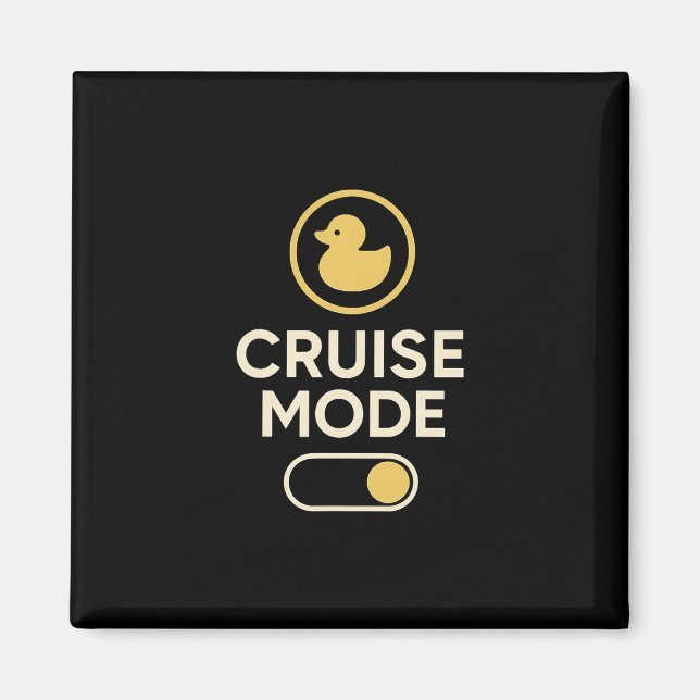 Imán Cruise Mode Duck Toggle Retro Vacation Vibes  (Frente)