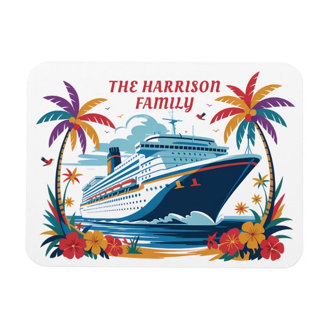 Imán Cruise Ship Stateroom Magnet (Horizontal)