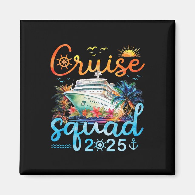 Imán Cruise Squad 2025 Family Group Matching Cruising V (Frente)
