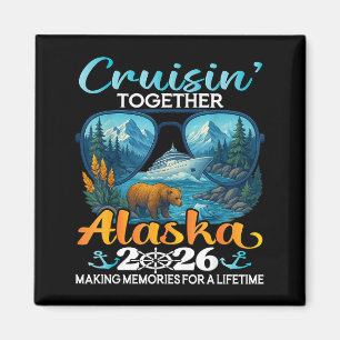 Imán Cruisin Together Alaska 2026 Grupo Crucero por Ala