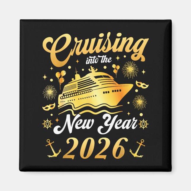 Imán Cruising Into 2026 New Years Eve Cruise Vacation M (Frente)