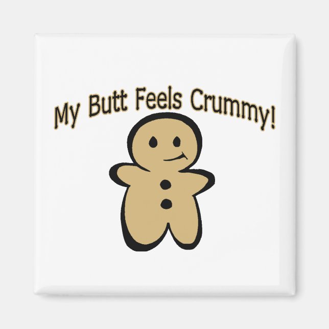 Imán Crummy Butt Cookie Boy (Frente)