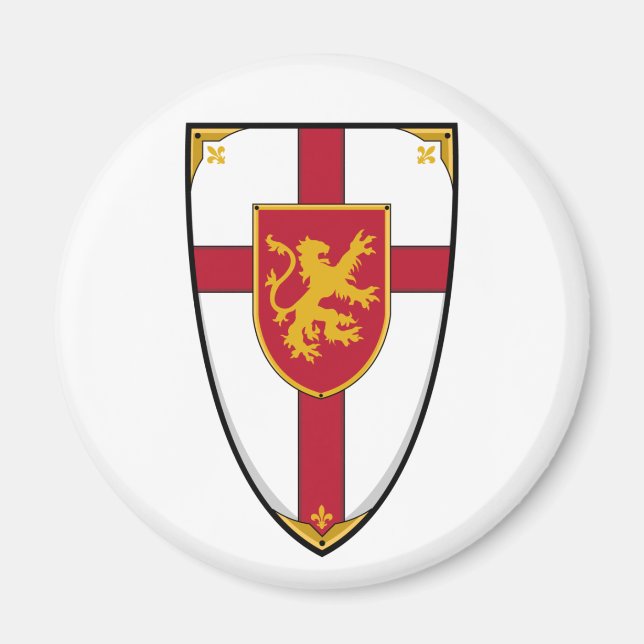 Imán Crusader Knights Shield Magnet (Frente)