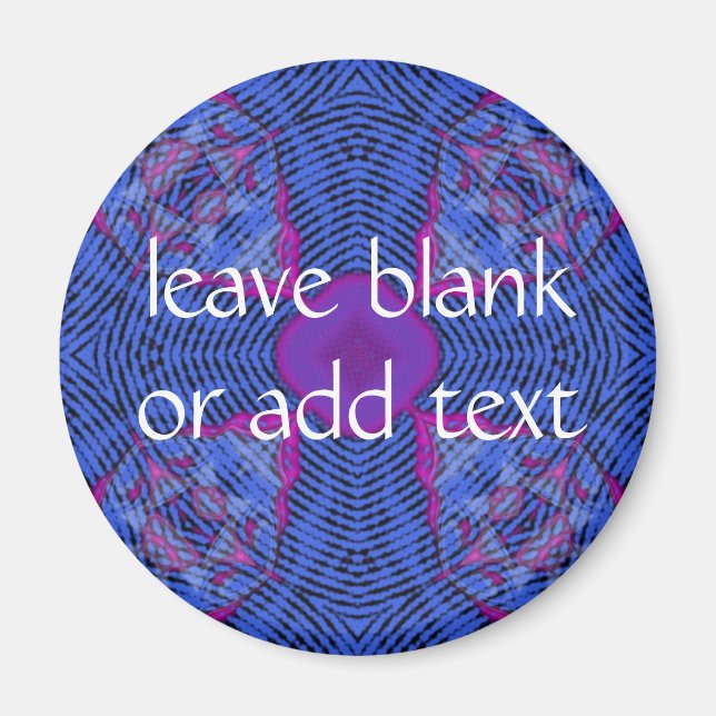 Imán cruz azul oscuro (Frente)