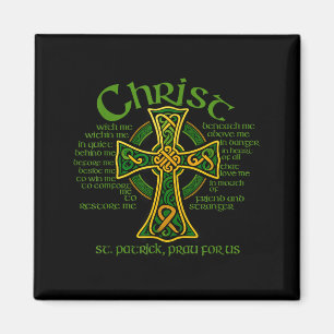 Imán Cruz celta Cristo conmigo St. Patrick Breastplat