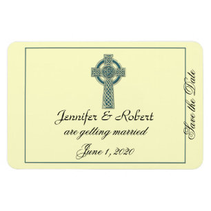 Imán Cruz celta en Verde azulado y marfil salvan la fec