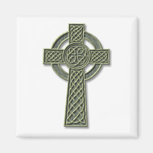 Imán Cruz Celta - Piedra Verde