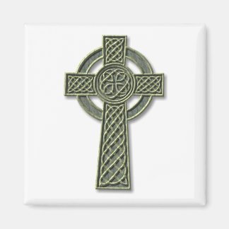 Imán Cruz Celta - Piedra Verde
