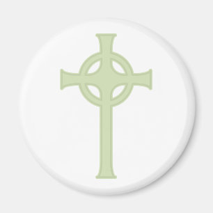 Imán Cruz céltica verde