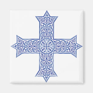 Imán cruz copta
