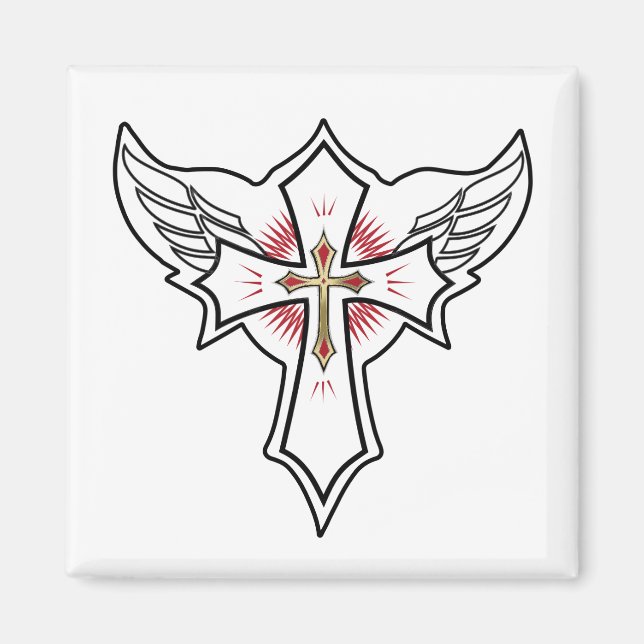 Imán Cruz cristiana (Frente)