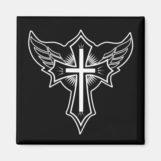 Imán Cruz cristiana (Frente)