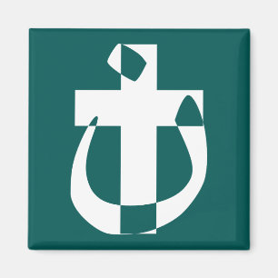 Imán Cruz Cristiana Magnetica Simbolismo Nazareno Solid