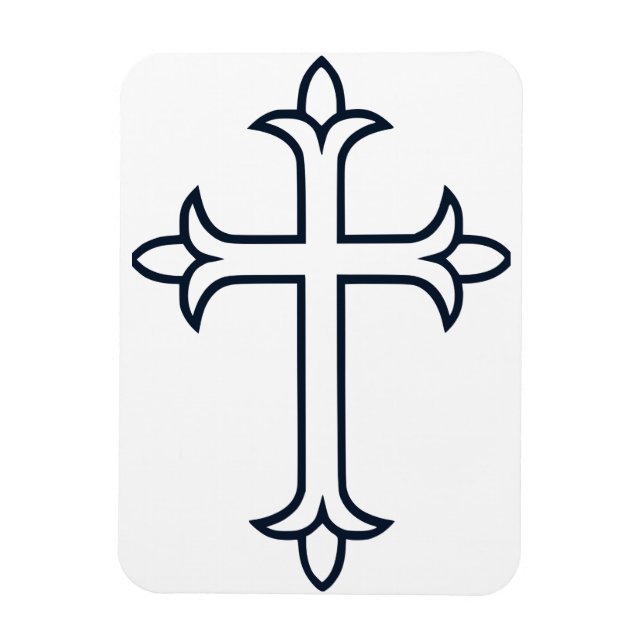 Imán Cruz cristiana típica (Vertical)