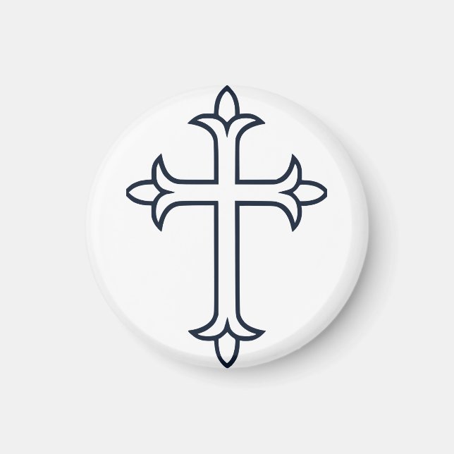 Imán Cruz cristiana típica (Frente)
