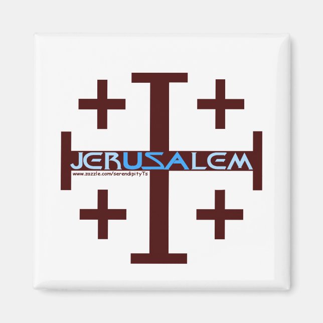 Imán Cruz de Jerusalén (Frente)