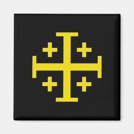 Imán Cruz de Jerusalén Cruz quíntuple de Cristo