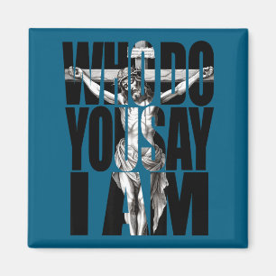 Imán cruz de jesucristo quién dices que soy yo cristian