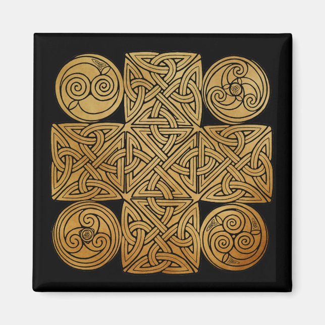Imán Cruz de Knotwork Celtic (Frente)