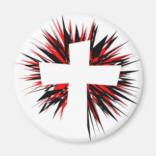 IMÁN CRUZ DE LA ESTRELLA BLANCA