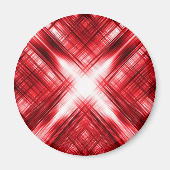 Imán Cruz de líneas rojas (Frente)