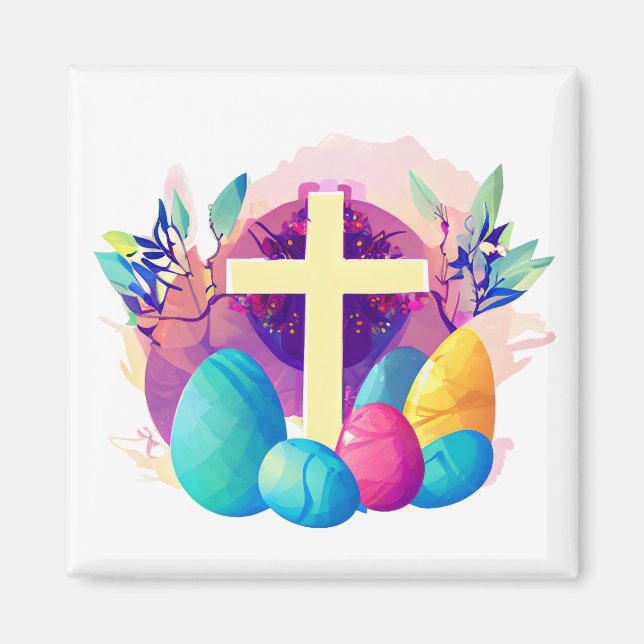 Imán Cruz de Pascua Cristiana (Frente)