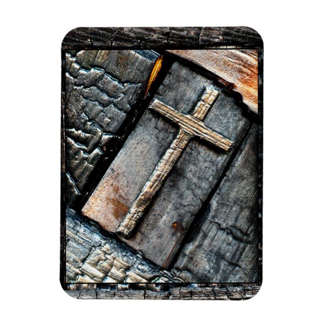 Imán Cruz de Protección (Vertical)