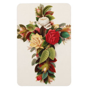 Imán Cruz de rosas, ilustración de la era victoriana
