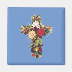 Imán Cruz de Rosas La Cruz Rosada Rosacruz Símbolo