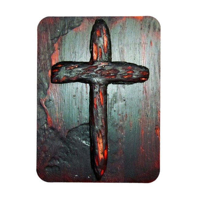 Imán Cruz de sangre (Vertical)
