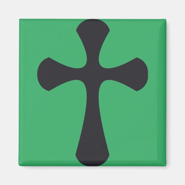 Imán Cruz minimalista moderna arte cristiano contemporá (Frente)