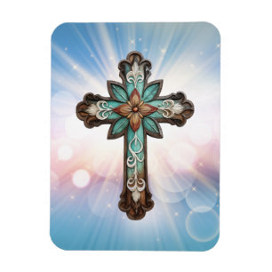Imán Cruz Ornate-Cristiana