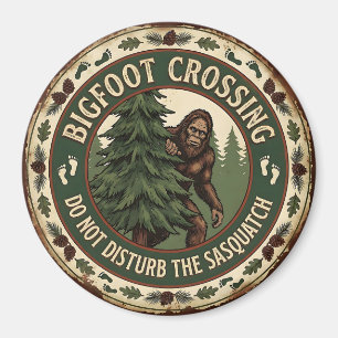 Imán Cruzando Bigfoot