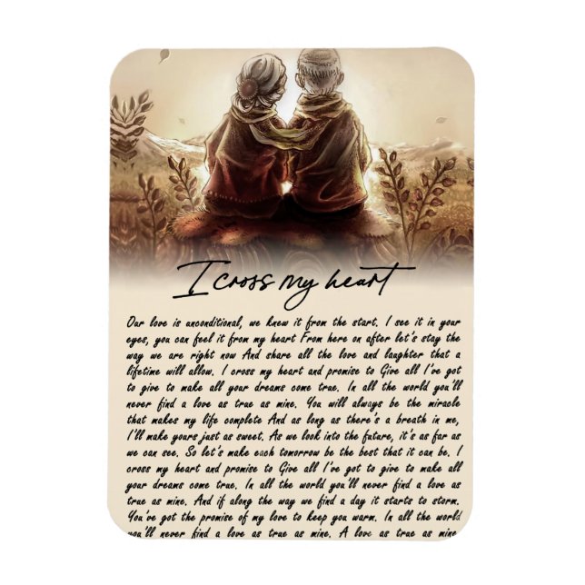 Imán Cruzo mi regalo de Aniversario de la Pareja del Co (Vertical)