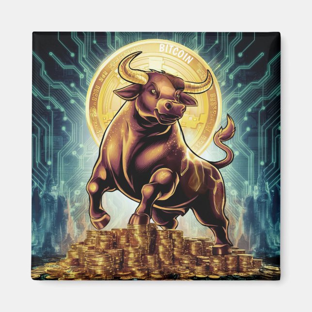 Imán Crypto Bull (Frente)