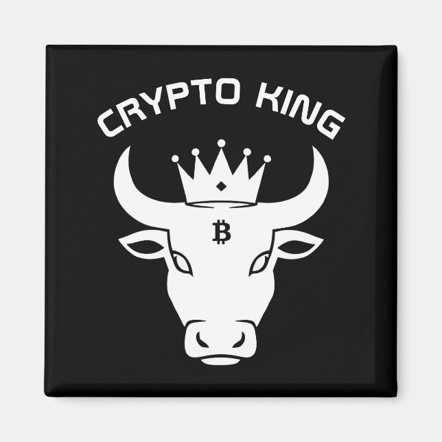 Imán Crypto King Black (Frente)