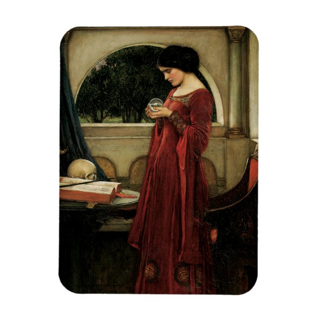 Imán Crystal Ball por John William Waterhouse (Vertical)