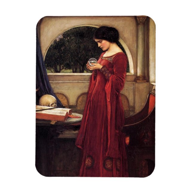Imán Crystal Ball por John William Waterhouse (Vertical)
