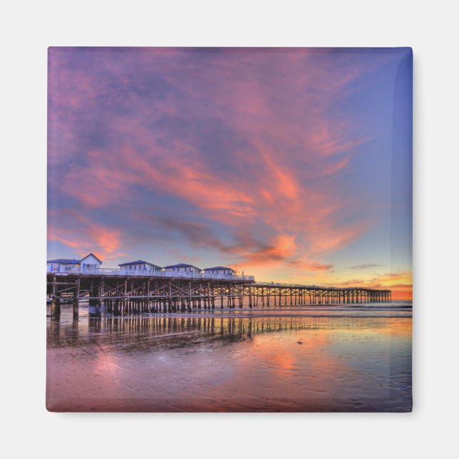 Imán Crystal Pier Sunset (Frente)