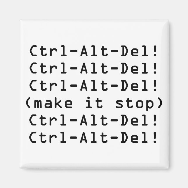 Imán Ctrl-Alt-Supr (Frente)